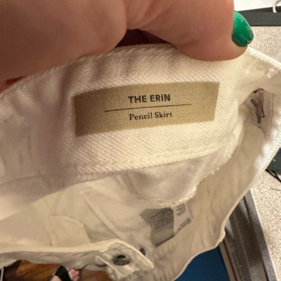 Ag Adriano Goldschmied white Knee-Length Pencil Skirt - Picture 5 of 6